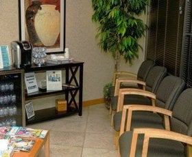 office waiting room of the Ridgewood office