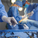 oral surgery being performed by surgeons