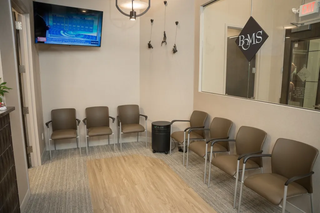 The waiting area at our Hackensack Oral Surgery Office